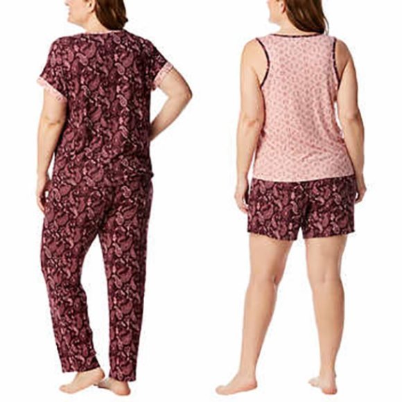 Lucky Brand Ladies' 4-Piece Pajama red Set - Picture 4 of 5